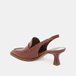 ADELE HEELS BROWN CRINKLE PATENT LEATHER^Dolce Vita Sale