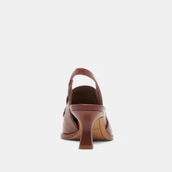 ADELE HEELS BROWN CRINKLE PATENT LEATHER^Dolce Vita Sale