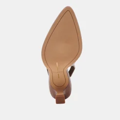 ADELE HEELS BROWN CRINKLE PATENT LEATHER^Dolce Vita Sale