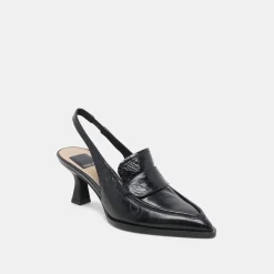 ADELE HEELS MIDNIGHT CRINKLE PATENT LEATHER^Dolce Vita New