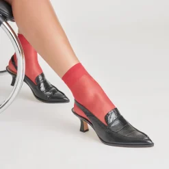 ADELE HEELS MIDNIGHT CRINKLE PATENT LEATHER^Dolce Vita New