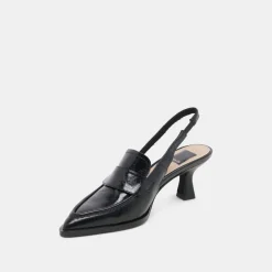 ADELE HEELS MIDNIGHT CRINKLE PATENT LEATHER^Dolce Vita New