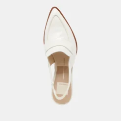 ADELE HEELS WHITE CRINKLE PATENT LEATHER^Dolce Vita Discount