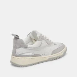 ADELLA SNEAKERS WHITE GREY LEATHER^Dolce Vita Online