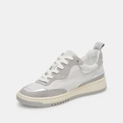 ADELLA SNEAKERS WHITE GREY LEATHER^Dolce Vita Online