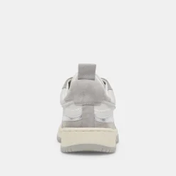 ADELLA SNEAKERS WHITE GREY LEATHER^Dolce Vita Online