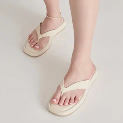 ADIN SANDALS IVORY LEATHER^Dolce Vita Fashion