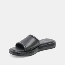 AISHA SANDALS BLACK LEATHER^Dolce Vita Outlet