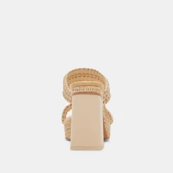 ALFRED HEELS LT NATURAL RAFFIA^Dolce Vita Best