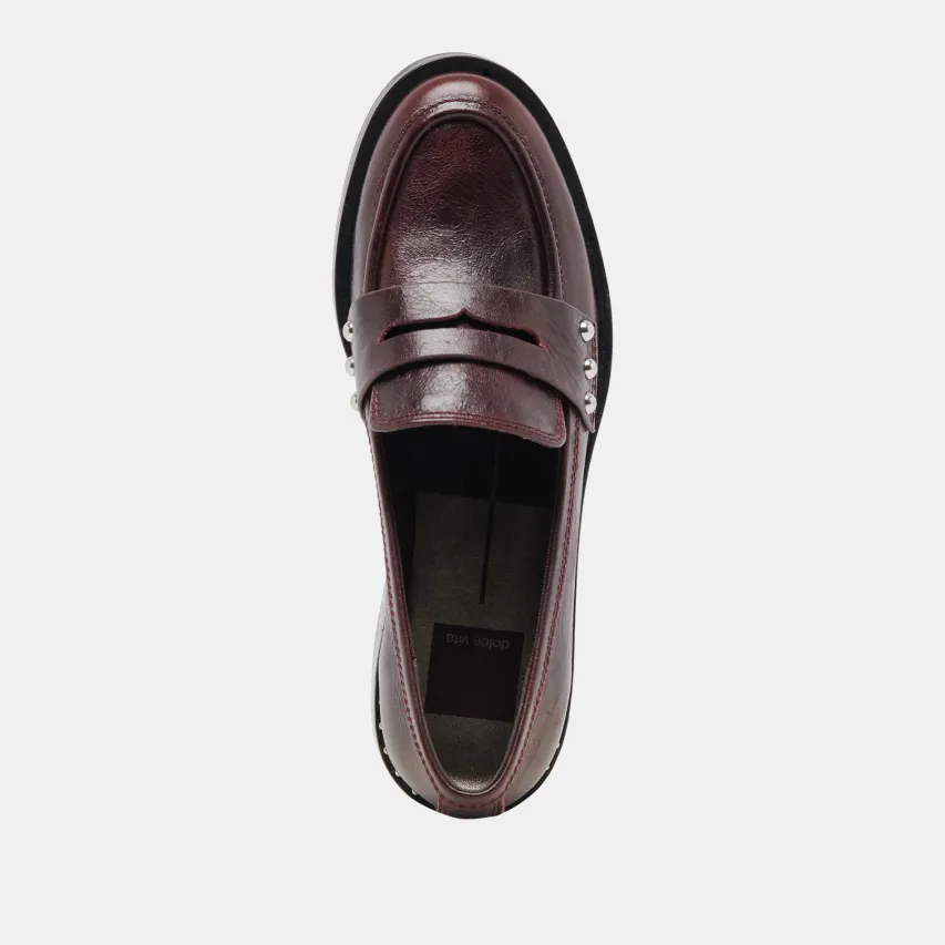 ALIANE LOAFERS MULBERRY LEATHER^Dolce Vita Online