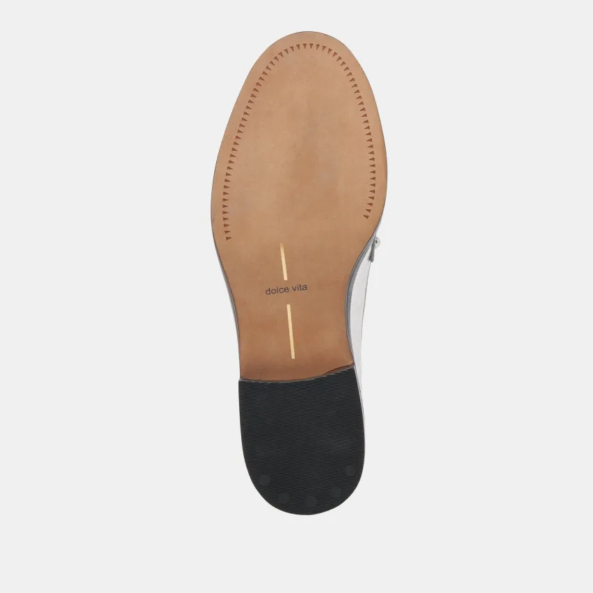 ALIANE LOAFERS SILVER DISTRESSED LEATHER^Dolce Vita Hot