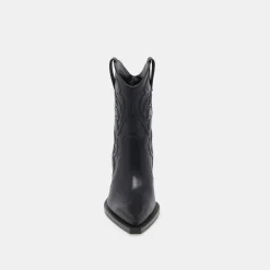 ANGEL BOOTIES BLACK LEATHER^Dolce Vita Best