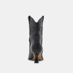 ANGEL BOOTIES BLACK LEATHER^Dolce Vita Best