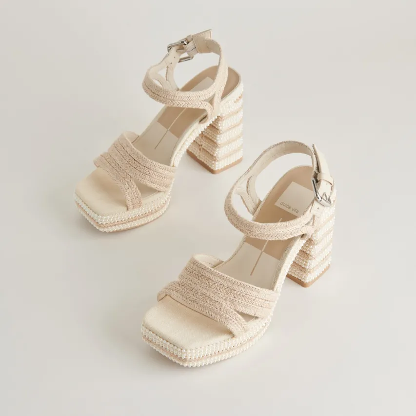 ANIRA PEARL HEELS IVORY PEARLS^Dolce Vita New