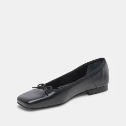 ANISA BALLET FLATS BLACK LEATHER^Dolce Vita New