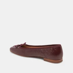 ANISA BALLET FLATS CRANBERRY CRINKLE PATENT^Dolce Vita New