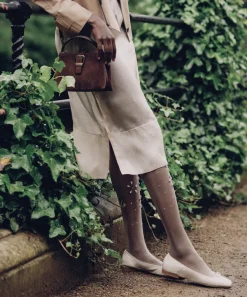 ANISA BALLET FLATS CREME CRINKLE PATENT^Dolce Vita New