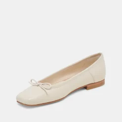 ANISA BALLET FLATS CREME CRINKLE PATENT^Dolce Vita New