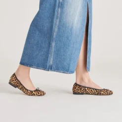 ANISA BALLET FLATS DK LEOPARD CALF HAIR^Dolce Vita Fashion