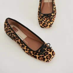 ANISA BALLET FLATS DK LEOPARD CALF HAIR^Dolce Vita Fashion