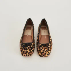 ANISA BALLET FLATS DK LEOPARD CALF HAIR^Dolce Vita Fashion