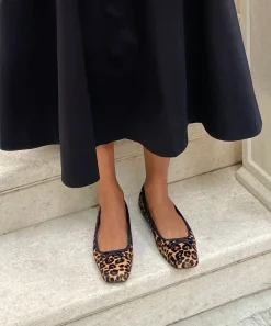 ANISA BALLET FLATS DK LEOPARD CALF HAIR^Dolce Vita Fashion