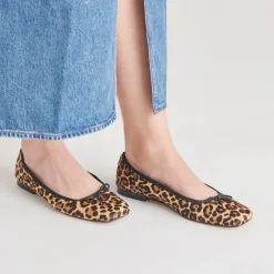 ANISA BALLET FLATS DK LEOPARD CALF HAIR^Dolce Vita Fashion