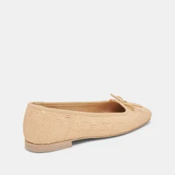 ANISA BALLET FLATS LT NATURAL WOVEN RAFFIA^Dolce Vita New