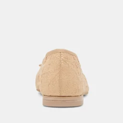 ANISA BALLET FLATS LT NATURAL WOVEN RAFFIA^Dolce Vita New
