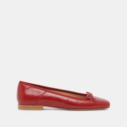 ANISA BALLET FLATS RED CRINKLE PATENT^Dolce Vita Sale
