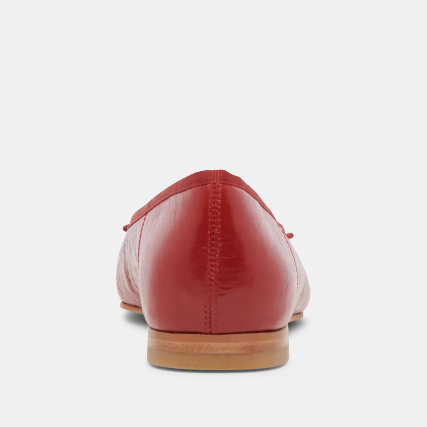ANISA BALLET FLATS RED CRINKLE PATENT^Dolce Vita Sale