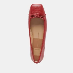 ANISA BALLET FLATS RED CRINKLE PATENT^Dolce Vita Sale