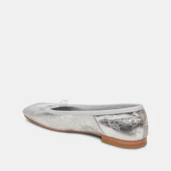 ANISA BALLET FLATS SILVER DISTRESSED LEATHER^Dolce Vita Sale