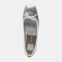 ANISA BALLET FLATS SILVER DISTRESSED LEATHER^Dolce Vita Sale