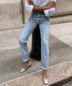 ANISA BALLET FLATS SILVER DISTRESSED LEATHER^Dolce Vita Sale