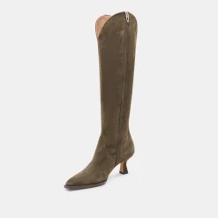 ARIANA BOOTS ARMY SUEDE^Dolce Vita Outlet
