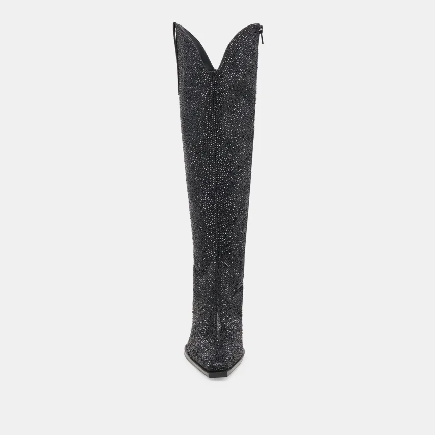 ARIANA CRYSTAL BOOTS BLACK METALLIC CRYSTAL^Dolce Vita Online