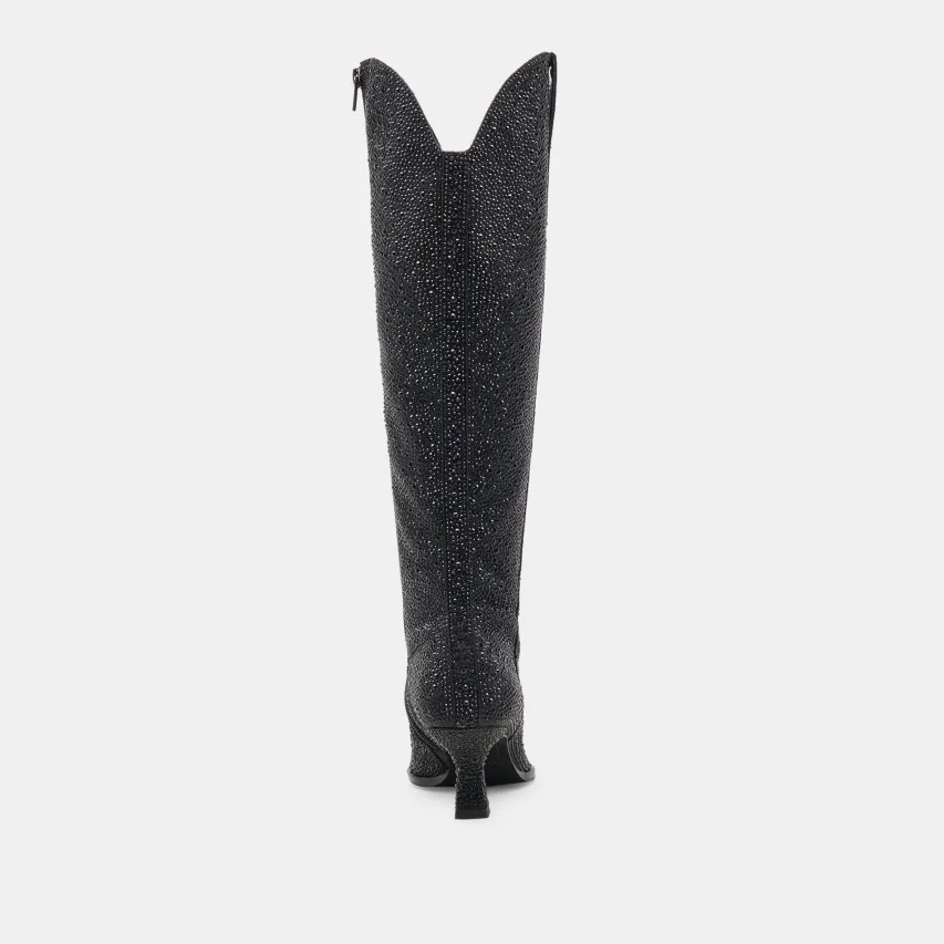 ARIANA CRYSTAL BOOTS BLACK METALLIC CRYSTAL^Dolce Vita Online
