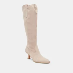ARIANA WIDE CALF BOOTS TAUPE SUEDE^Dolce Vita Clearance