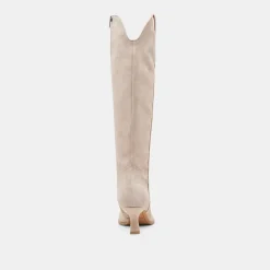 ARIANA WIDE CALF BOOTS TAUPE SUEDE^Dolce Vita Clearance