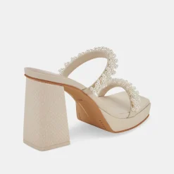 ARIELE HEELS VANILLA PEARLS^Dolce Vita Hot
