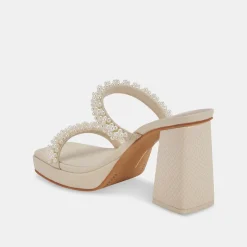 ARIELE HEELS VANILLA PEARLS^Dolce Vita Hot