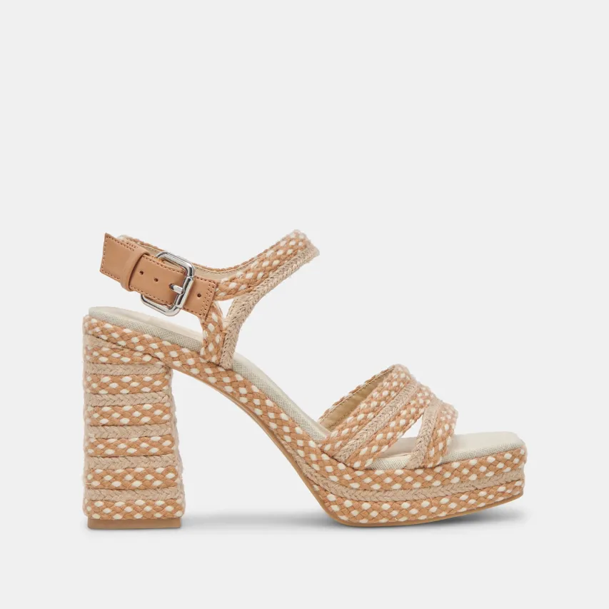 ARNELA HEELS NATURAL MULTI WOVEN^Dolce Vita Clearance