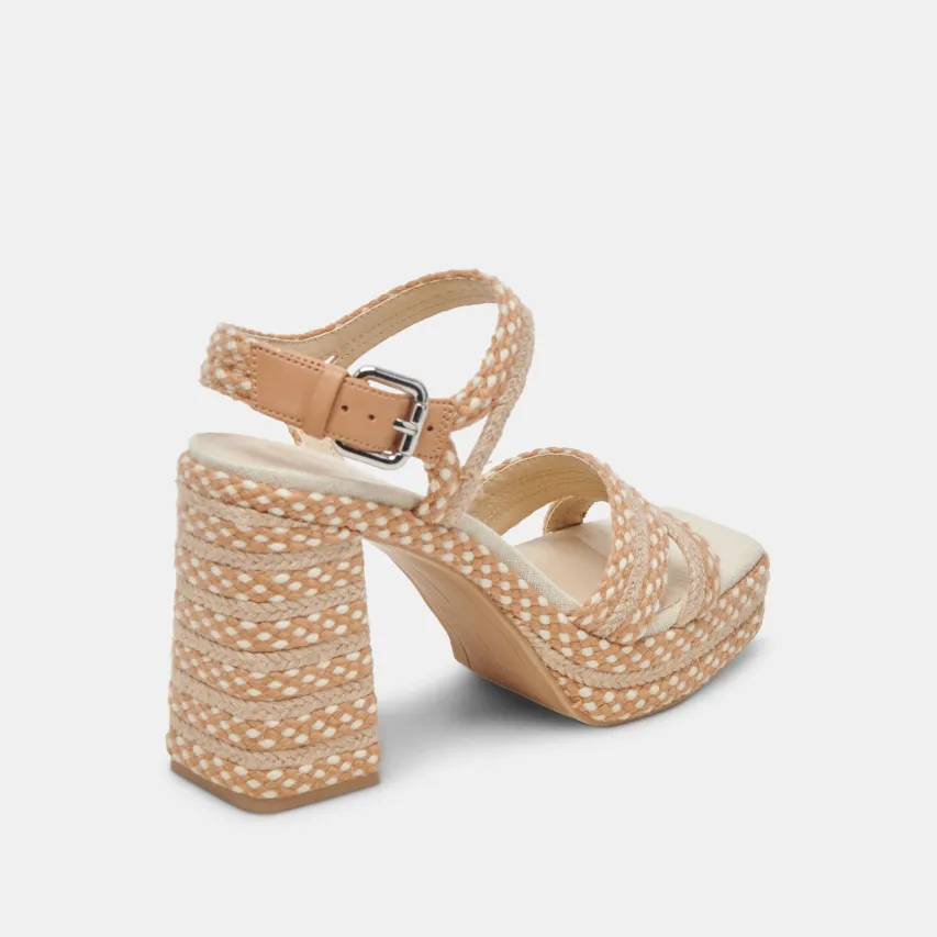 ARNELA HEELS NATURAL MULTI WOVEN^Dolce Vita Clearance