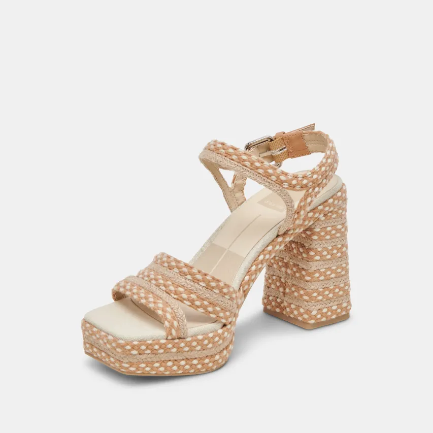 ARNELA HEELS NATURAL MULTI WOVEN^Dolce Vita Clearance