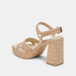 ARNELA HEELS NATURAL MULTI WOVEN^Dolce Vita Clearance