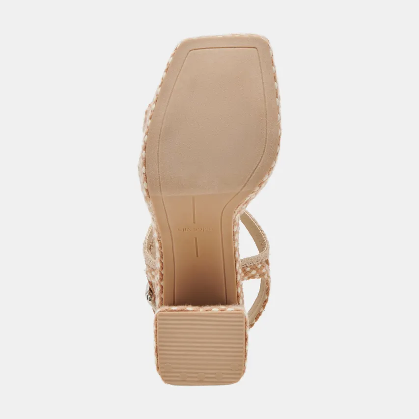 ARNELA HEELS NATURAL MULTI WOVEN^Dolce Vita Clearance