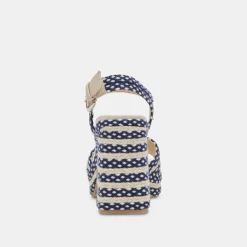ARNELA HEELS NAVY MULTI WOVEN^Dolce Vita New