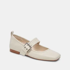 ARORA BALLET FLATS IVORY CRINKLE PATENT^Dolce Vita Clearance