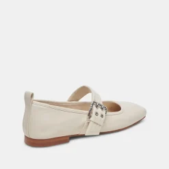 ARORA BALLET FLATS IVORY CRINKLE PATENT^Dolce Vita Clearance
